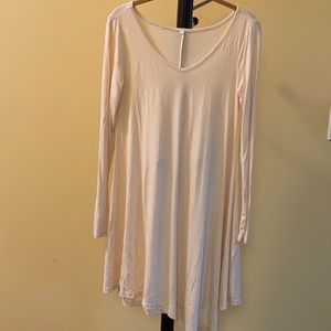 POSESHE NWOT Women's Long Sleeve Casual Loose T-Shirt Dress (S)
